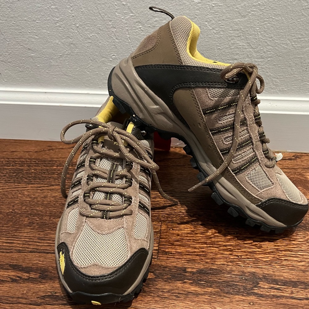 The North Face tan brown yellow Athletic Trail Shoes